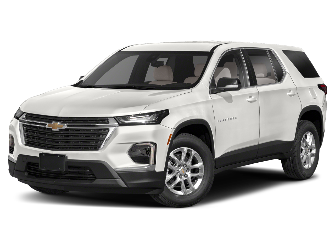 2022 Chevrolet Traverse Premier in Iridescent Pearl Tricoat — front three-quarter view