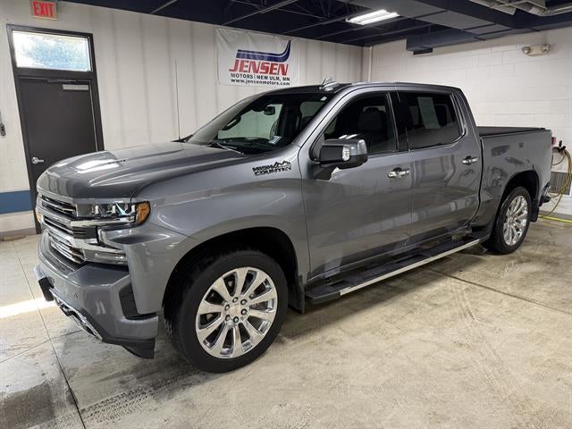 2022 Chevrolet Silverado 1500 LTD High Country in Satin Steel Metallic — front three-quarter view