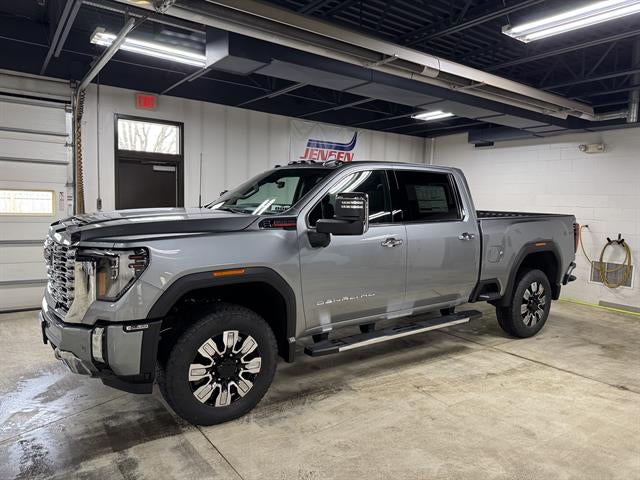 2026 GMC Sierra 3500 HD Denali in Sterling Metallic — front three-quarter view