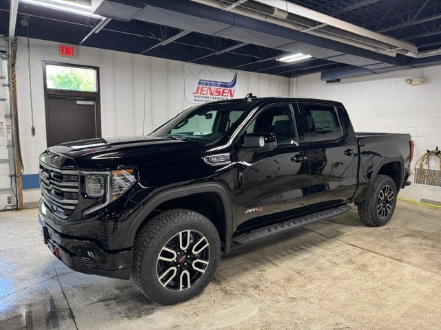 2026 GMC Sierra 1500 AT4 in Onyx Black — front three-quarter view