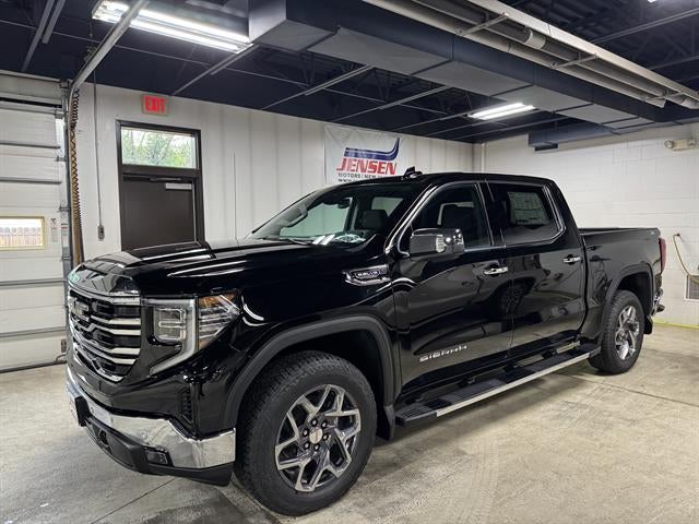 2026 GMC Sierra 1500 SLT in Onyx Black — front three-quarter view