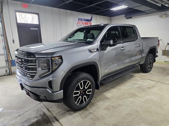 2026 GMC Sierra 1500 AT4 in Sterling Metallic — front three-quarter view