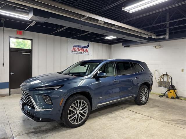 2026 Buick Enclave Avenir in Ocean Blue Metallic — front three-quarter view